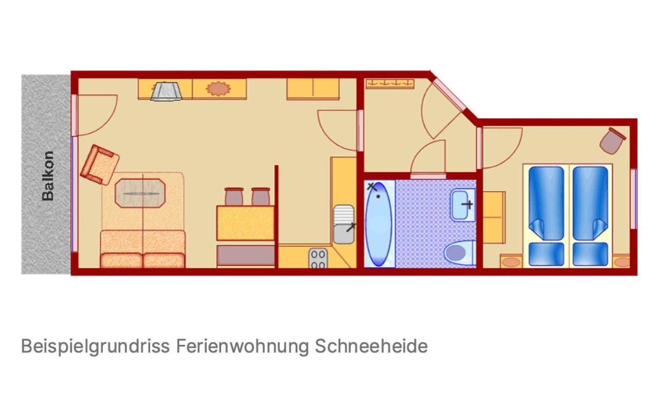Ferienwohnung Schneeheide Im Feriendorf Sonnenhang 米森-维尔哈姆斯 外观 照片